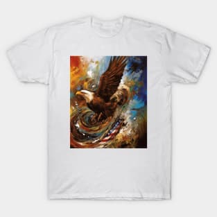 Patriotic Fusion Abstract Art Surrealistic Style Original Artwork Gift Ideas 03 T-Shirt